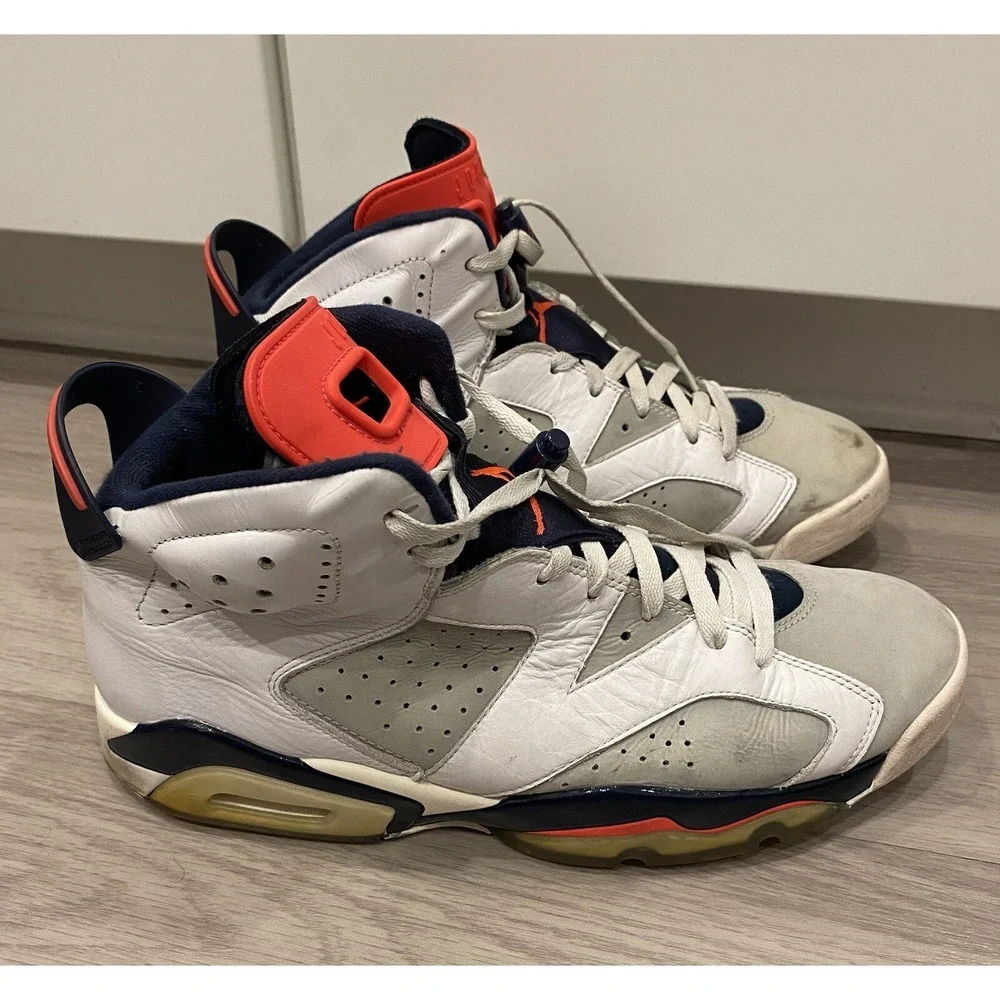 Nike  Air Jordan 6 Size 12‎ Mens Retro Tinker size 12 384664-104 White Gray